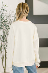 Humor Me Color Block Relaxed Pullover