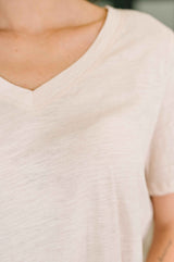 I Don't Have to Choose V-Neck Tee in Oatmeal