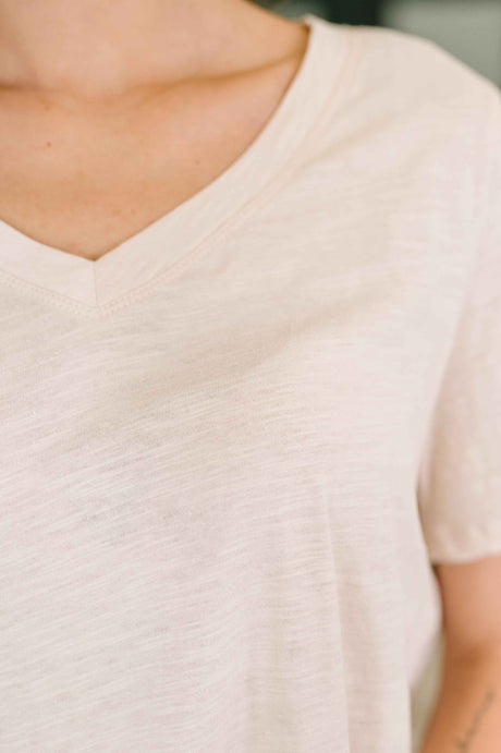 I Don't Have to Choose V-Neck Tee in Oatmeal