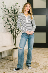 I Know What I Want Long Sleeve Henley Top- 3/3/2026 NEW