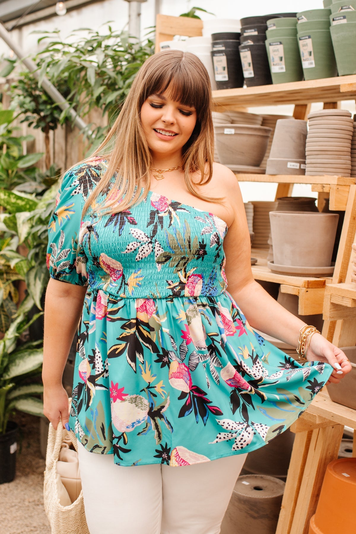 Blusa Day Trip en color esmeralda