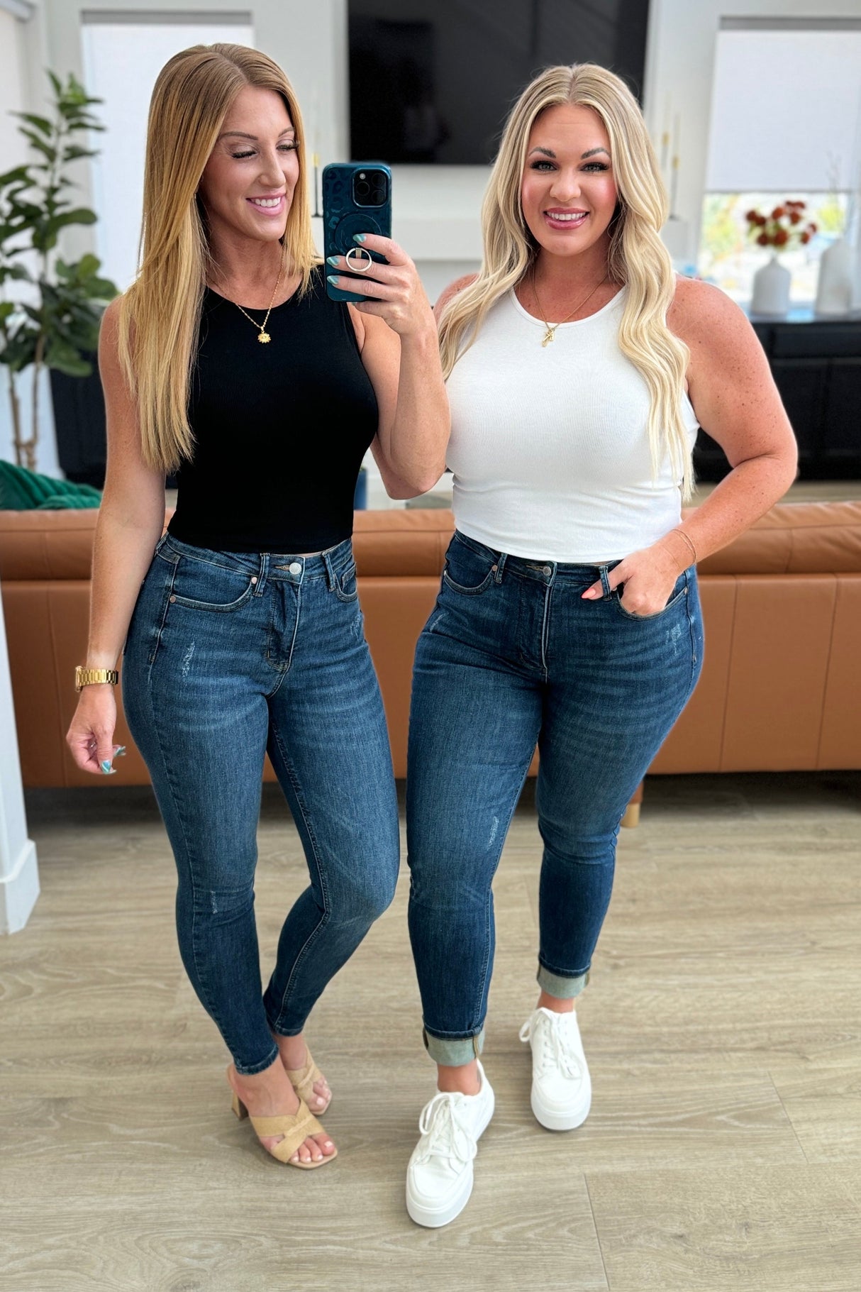 Cora High Rise Control Top Skinny Jeans - Liarian Unlimited Boutique