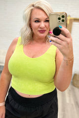 Fundamentals Ribbed Seamless Reversible Tank in Green - Liarian Unlimited Boutique