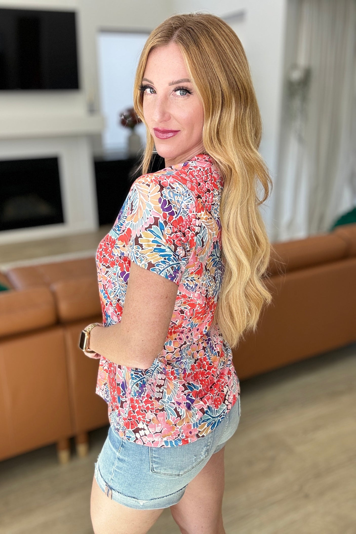 Flowers Everywhere Floral Top - Liarian Unlimited Boutique
