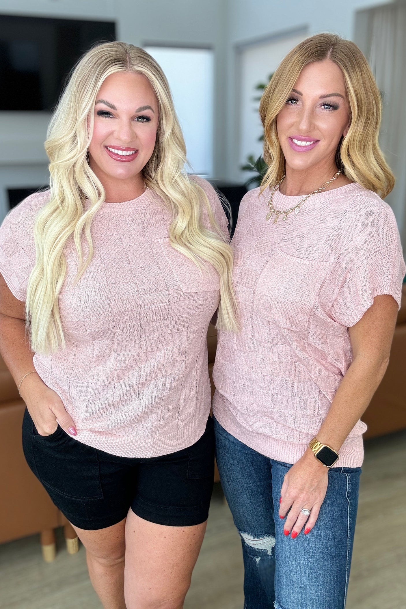 Suéter de manga corta Checkmate