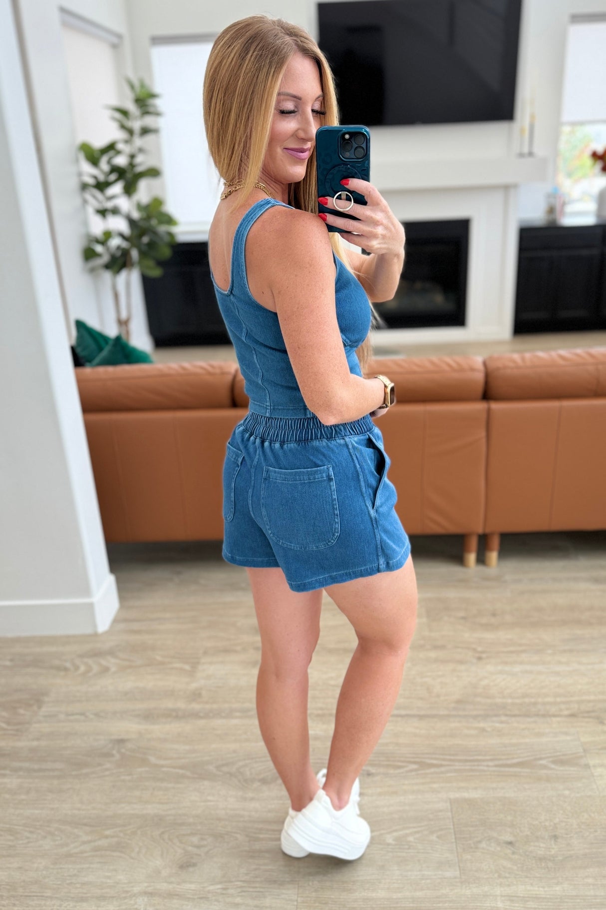 Falda pantalón City Siren en denim claro