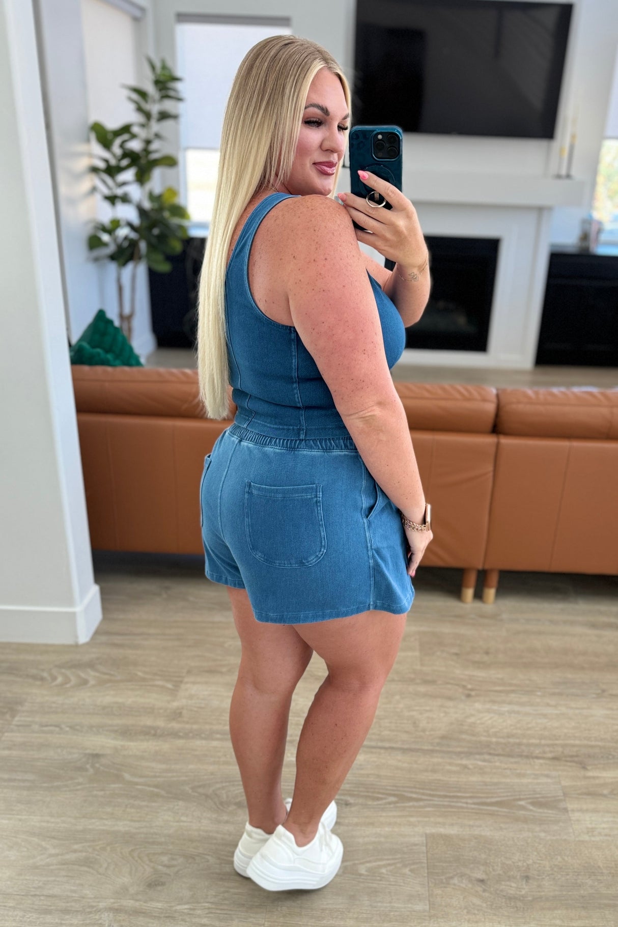 Falda pantalón City Siren en denim claro