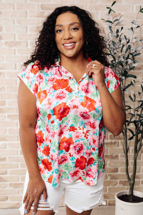 I Melt With You Collared Blouse - Liarian Unlimited Boutique