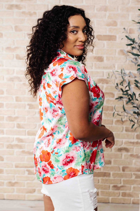 I Melt With You Collared Blouse - Liarian Unlimited Boutique