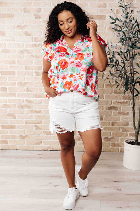 I Melt With You Collared Blouse - Liarian Unlimited Boutique