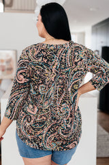 I Think Different Top Teal Paisley - Liarian Unlimited Boutique