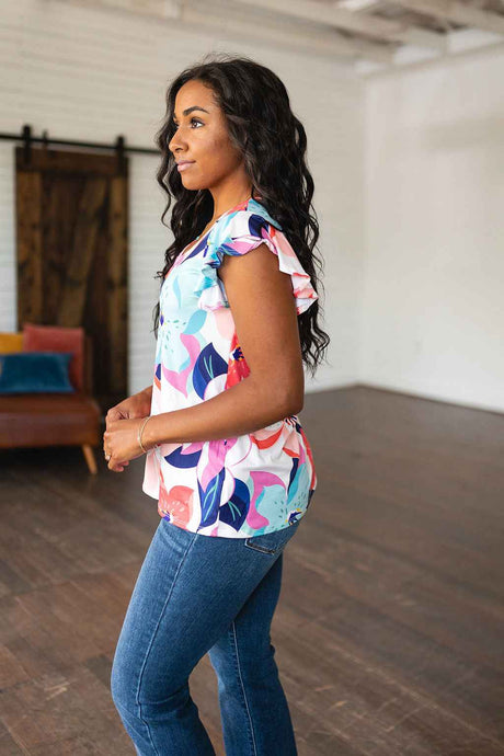 Impossible to Ignore Floral Blouse - Liarian Unlimited Boutique