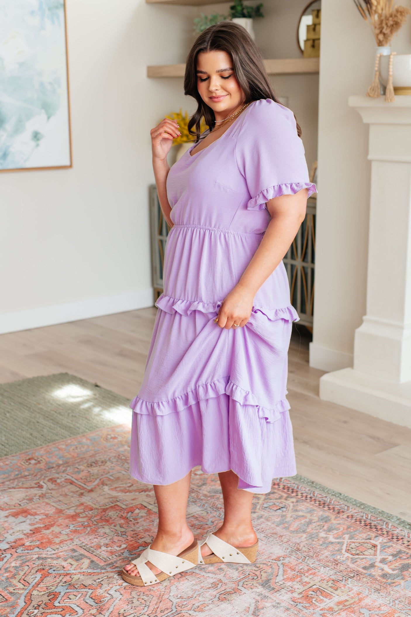 In My Carefree Era Tiered Ruffled Dress - Liarian Unlimited Boutique