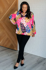 Blusa con estampado animal salvaje