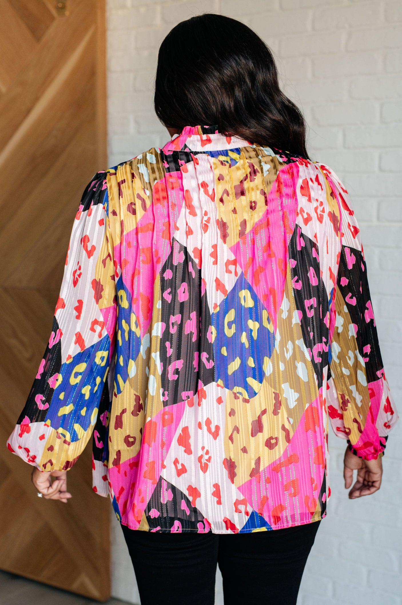 Blusa con estampado animal salvaje