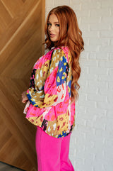 Blusa con estampado animal salvaje