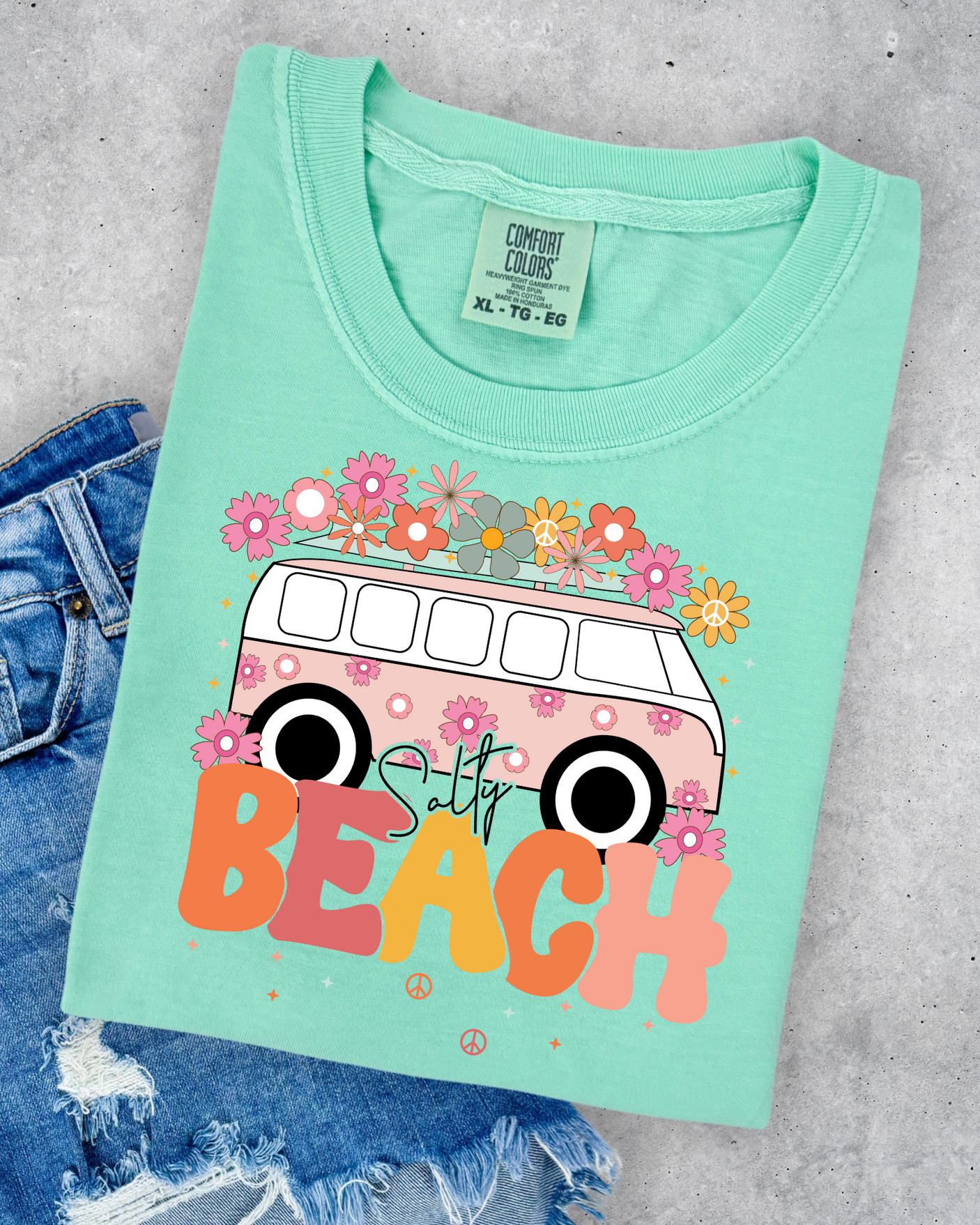 Camiseta gráfica "Dirígete a la playa"
