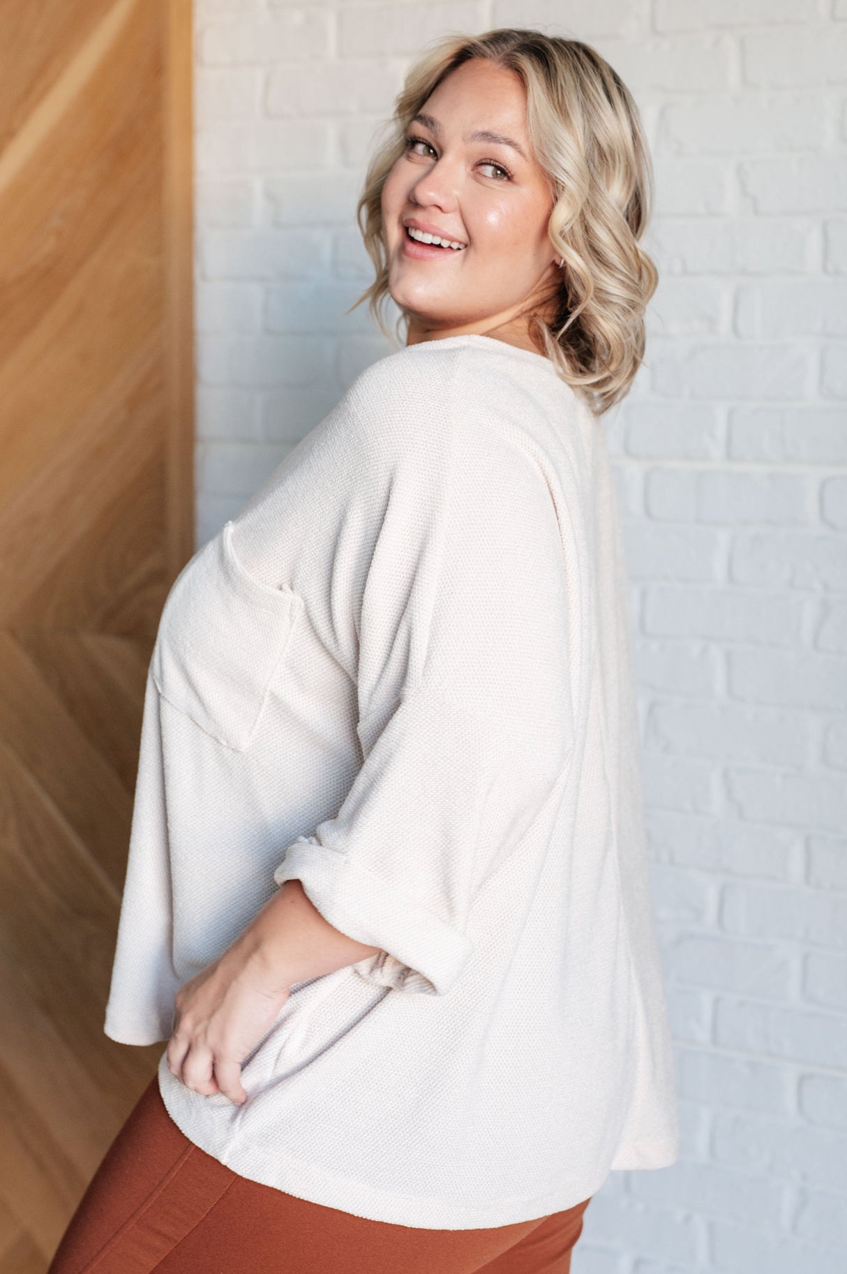 Blusa de chenilla Ivory Thoughts