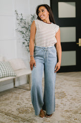 Monica High Waist Palazzo Featherweight with Drawcord
