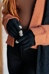 Conjunto de gorro, guantes y bufanda Jane Frost en negro