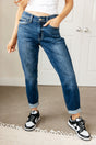 London Midrise Cuffed Boyfriend Jeans - Liarian Unlimited Boutique