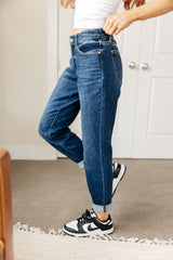 London Midrise Cuffed Boyfriend Jeans - Liarian Unlimited Boutique