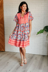 Vestido con estampado mixto Journey On