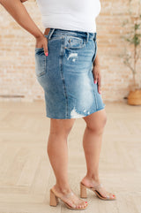 Carol High Rise Rigid Magic Denim Skirt - Liarian Unlimited Boutique