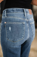 Vaqueros Julia de tiro alto y pierna recta de los años 90