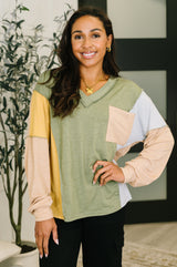 Jungle Trails Colorblock Top