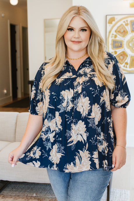 Just Coasting Floral Blouse - Liarian Unlimited Boutique
