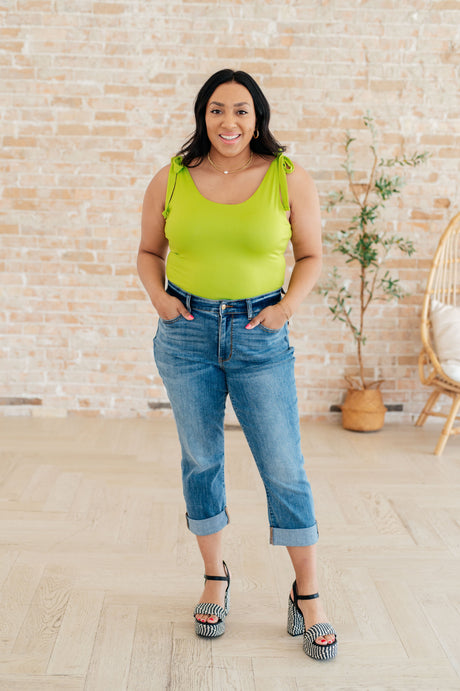 Just a Spritz Bodysuit in Lime - Liarian Unlimited Boutique