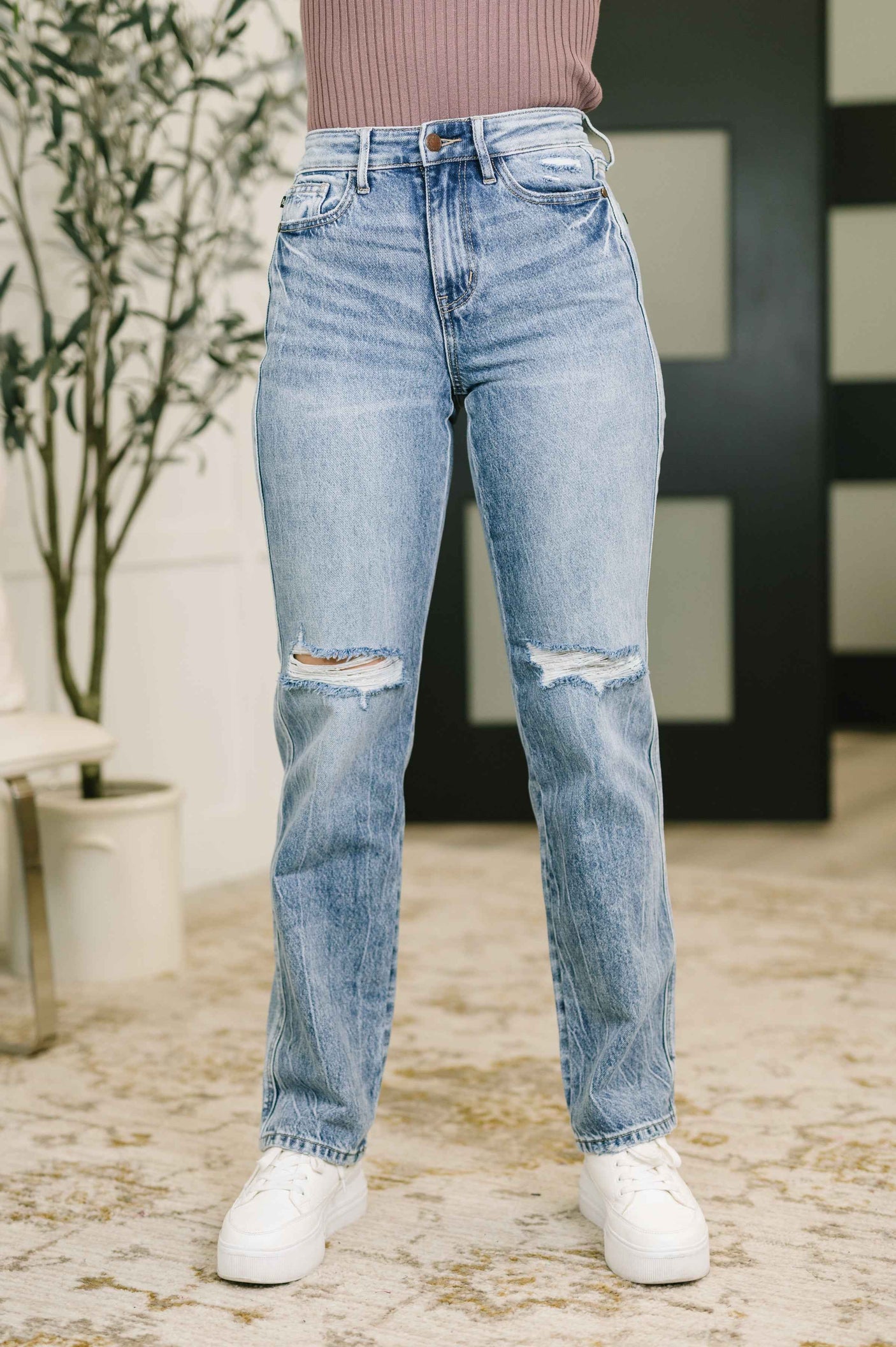 Kayla High Waist Rigid Magic Slim Straight