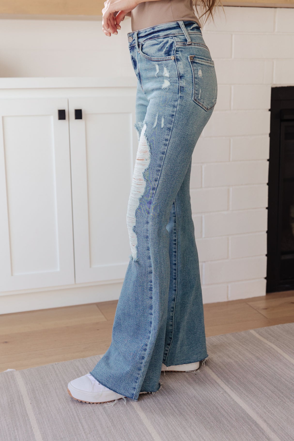 Kiana High Rise Heavy Destroy Flare - Liarian Unlimited Boutique
