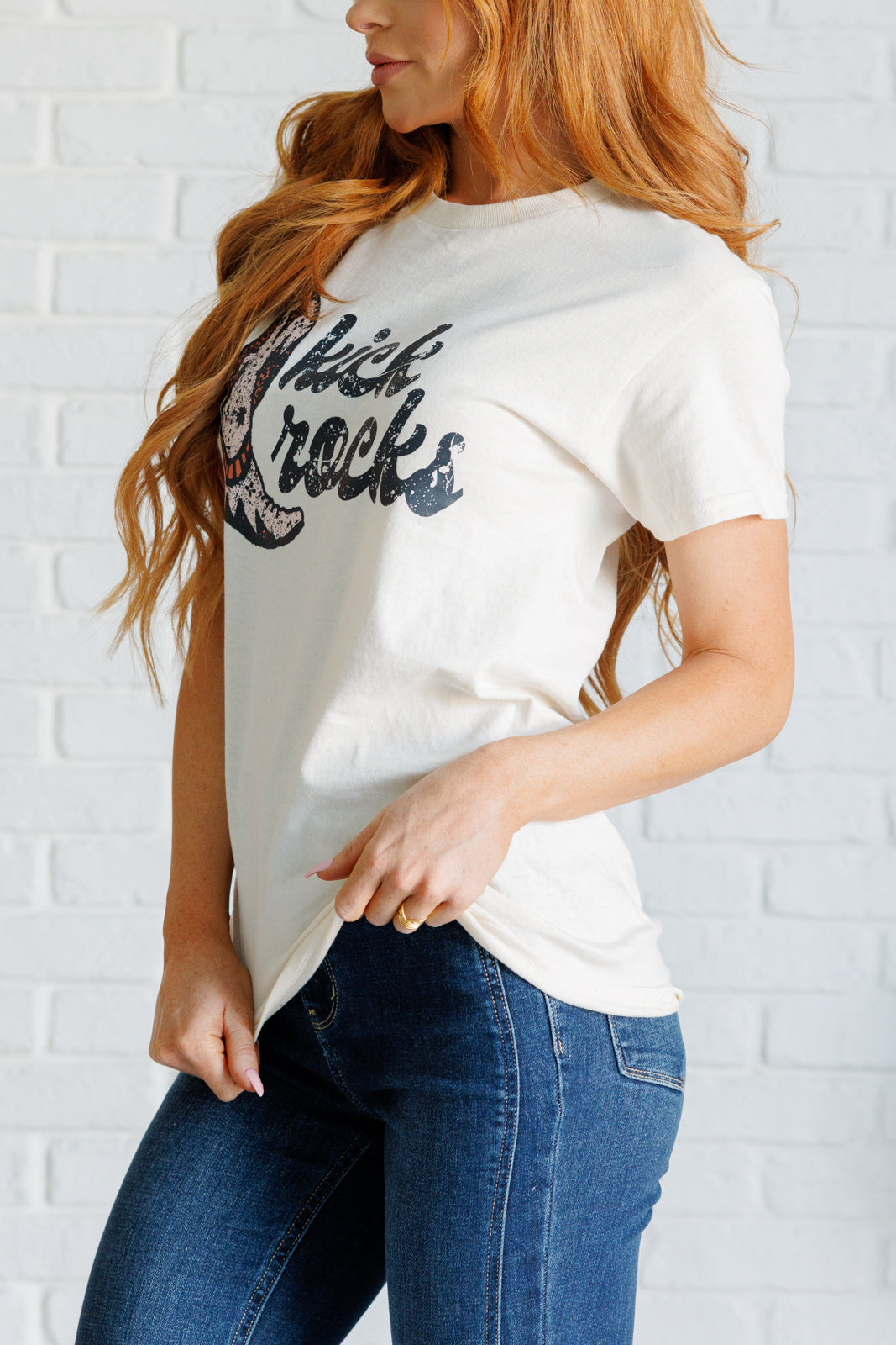 Camiseta gráfica con botas de vaquero de Kick Rocks