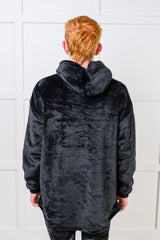 Kids Oversized Hoodie Blanket in Black - Liarian Unlimited Boutique