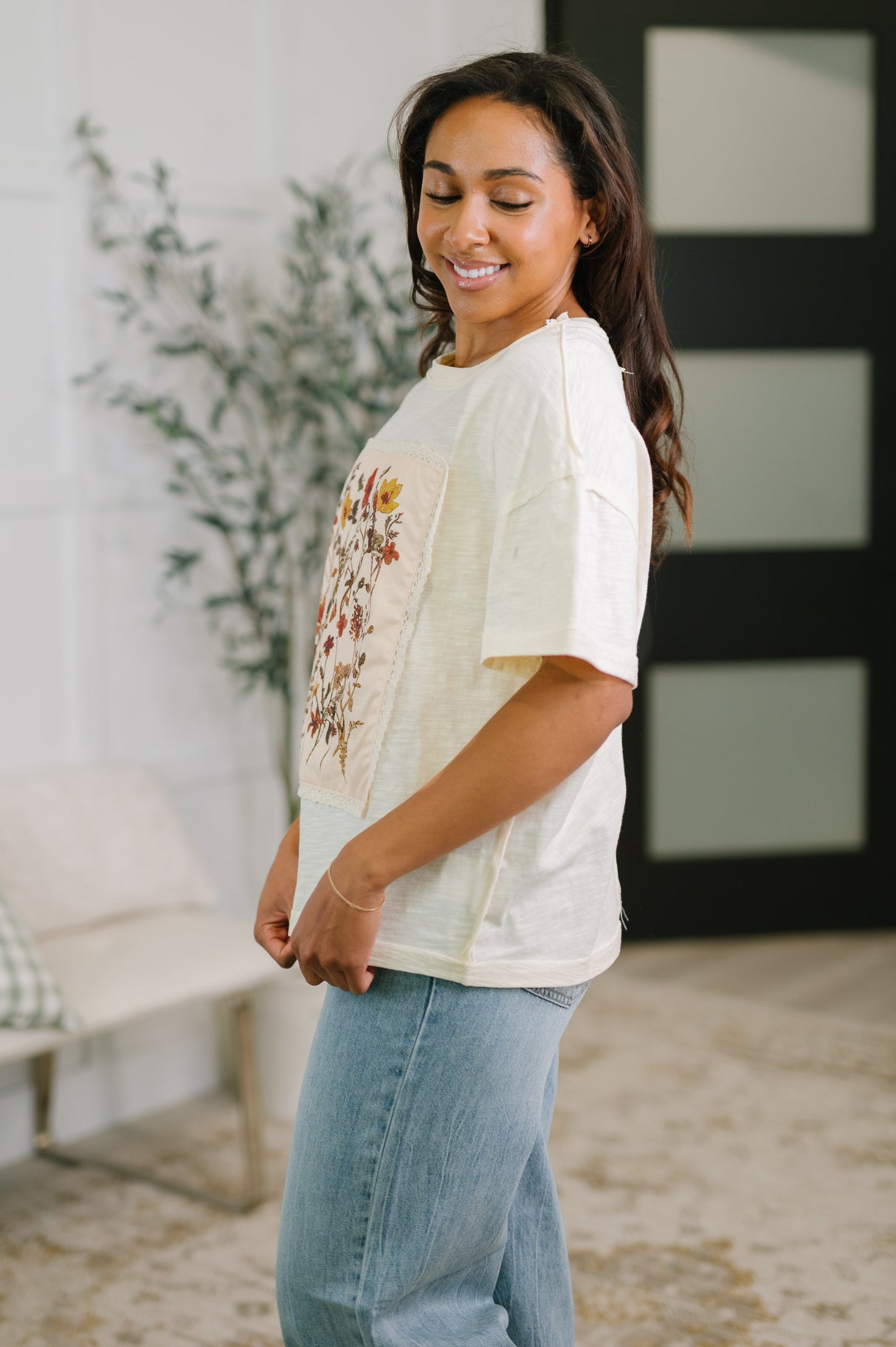 Knee Deep in Flowers We Applique Top
