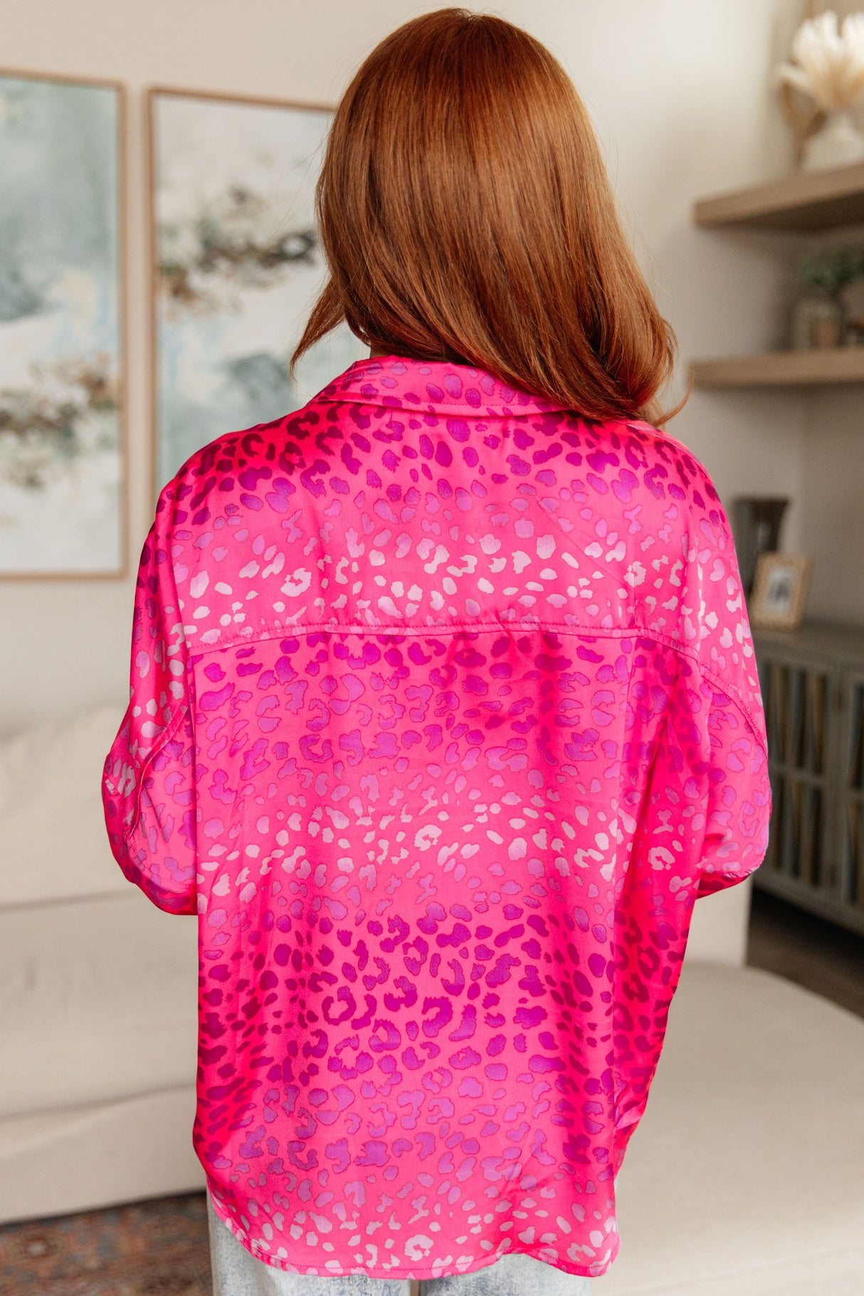 LSAT at Two Button Up Blouse - Liarian Unlimited Boutique