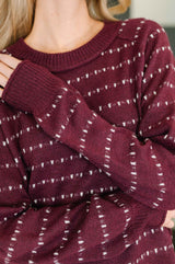 Leaves or Breeze Long Sleeve Knit Top