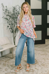 Left Em' Speechless Dolman Sleeve Blouse