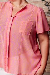 Blusa con escote chal "Déjame verte hacerlo" - 25/06/2024