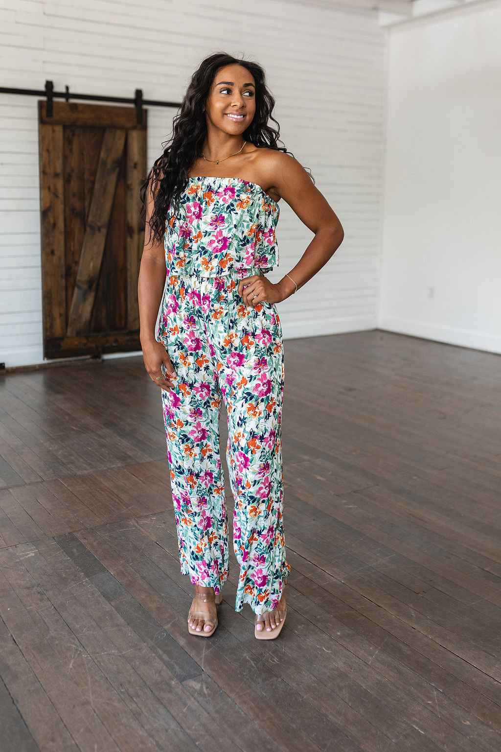 Life of the Party Floral Jumpsuit in Green - Liarian Unlimited Boutique