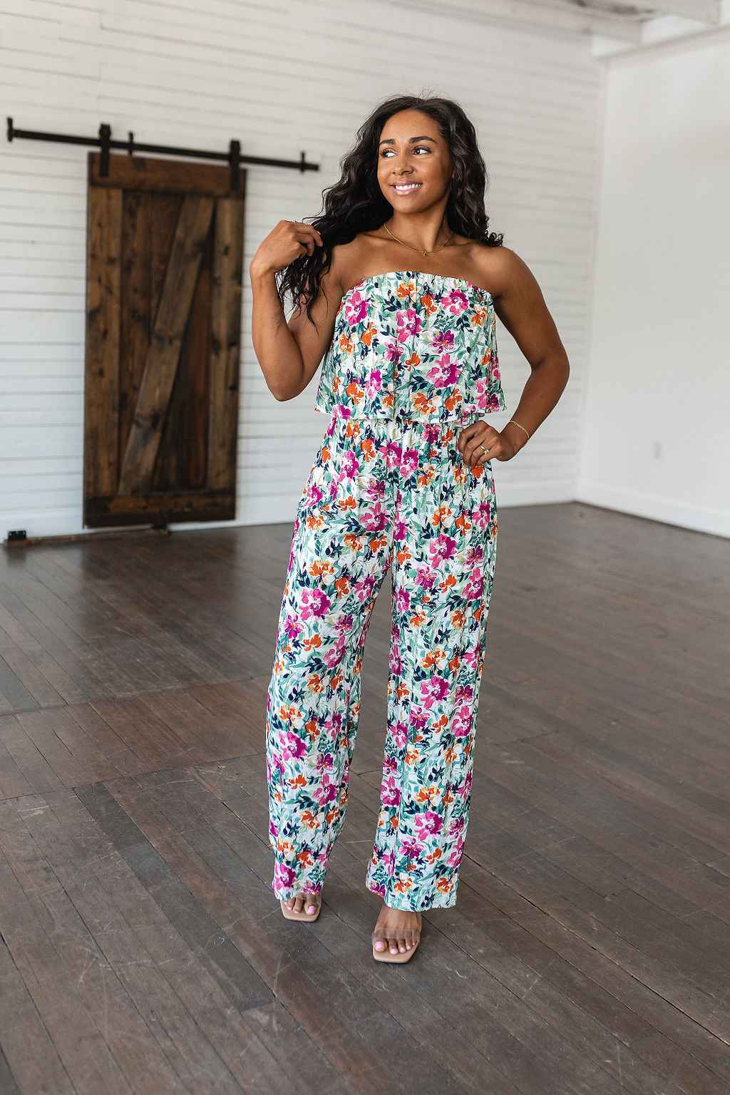 Life of the Party Floral Jumpsuit in Green - Liarian Unlimited Boutique