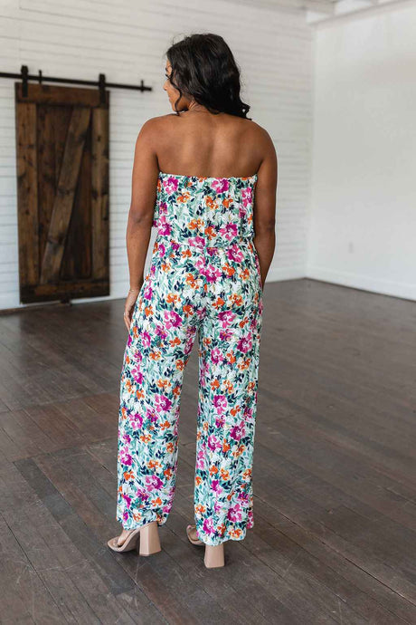 Life of the Party Floral Jumpsuit in Green - Liarian Unlimited Boutique