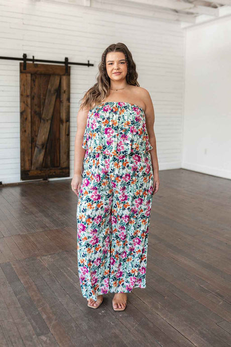 Life of the Party Floral Jumpsuit in Green - Liarian Unlimited Boutique