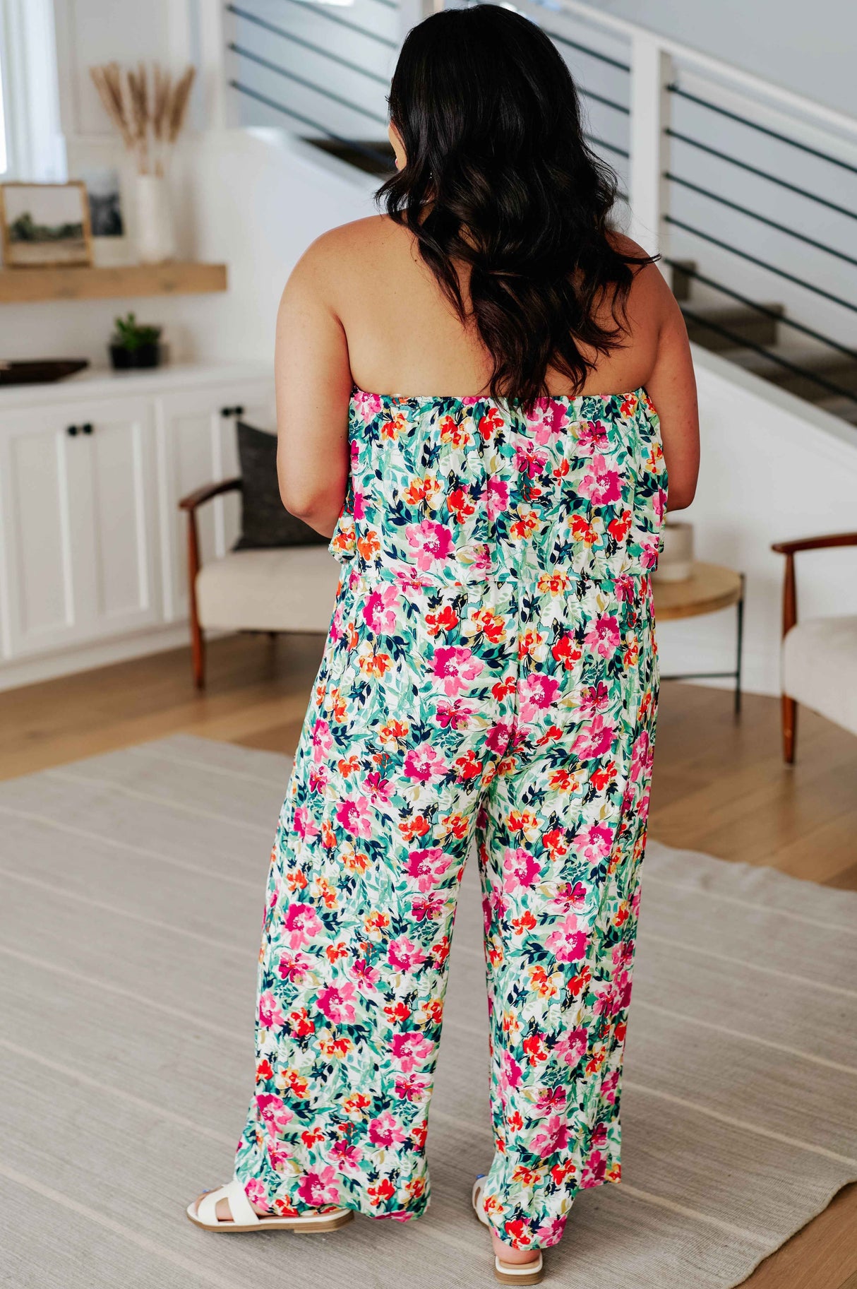 Life of the Party Floral Jumpsuit in Green - Liarian Unlimited Boutique