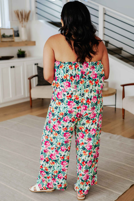Life of the Party Floral Jumpsuit in Green - Liarian Unlimited Boutique