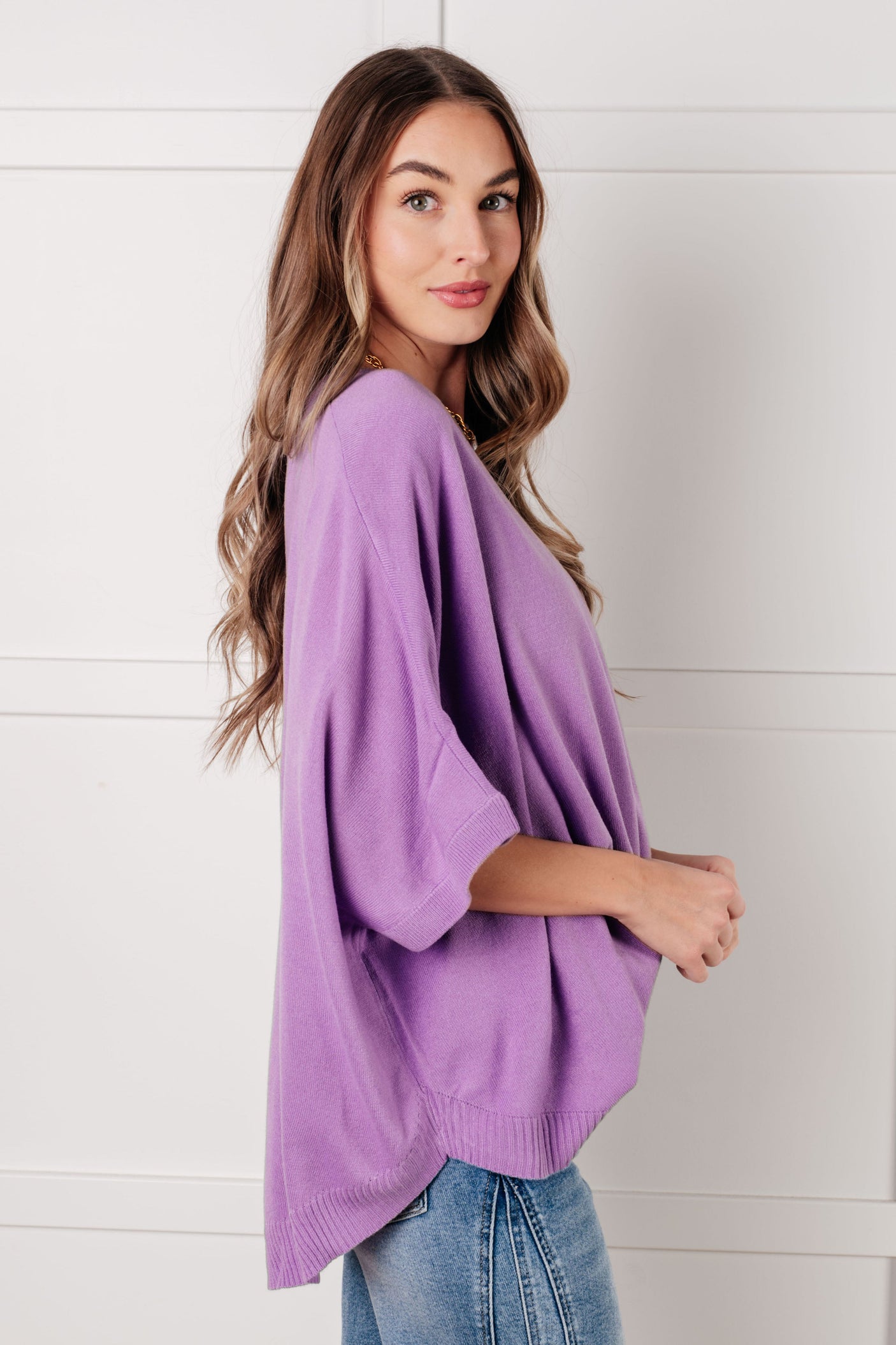 Lilac Whisper Dolman Sleeve Top - Liarian Unlimited Boutique