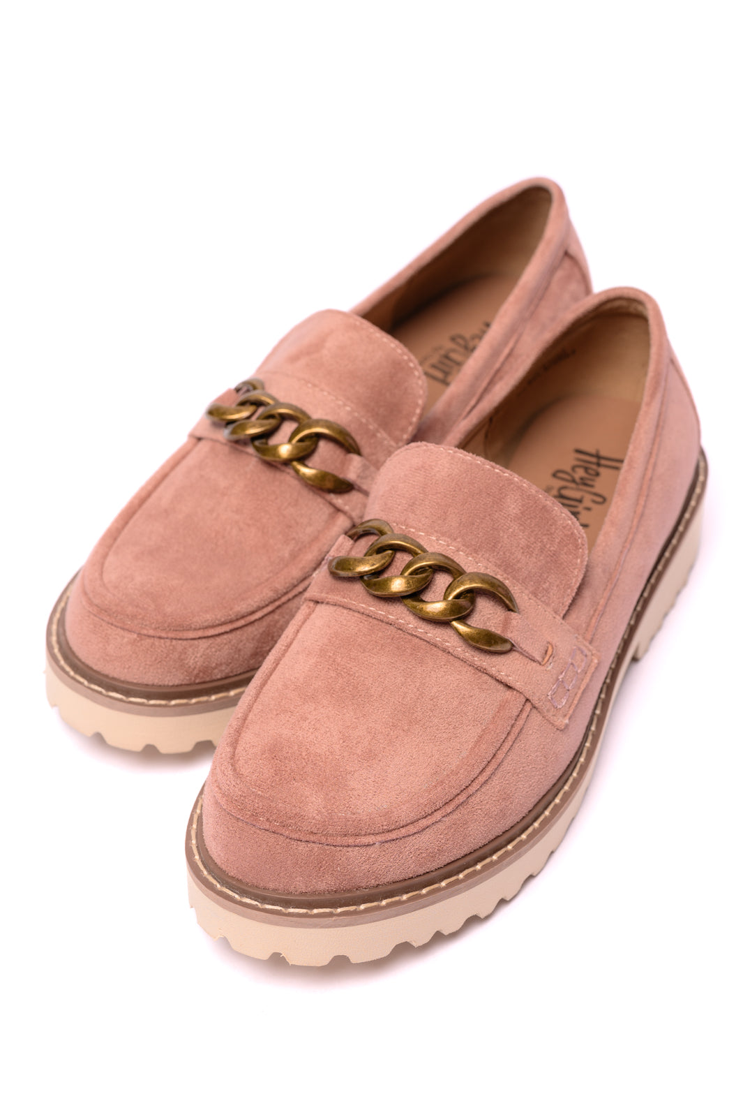 Literally Loafers in Blush Faux Suede - Liarian Unlimited Boutique
