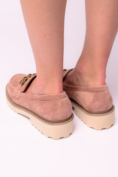 Literally Loafers in Blush Faux Suede - Liarian Unlimited Boutique